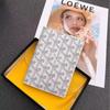 Dogtooth Print Goya Passport Holder & Coin Purse - Stylish & Versatile Wallet
