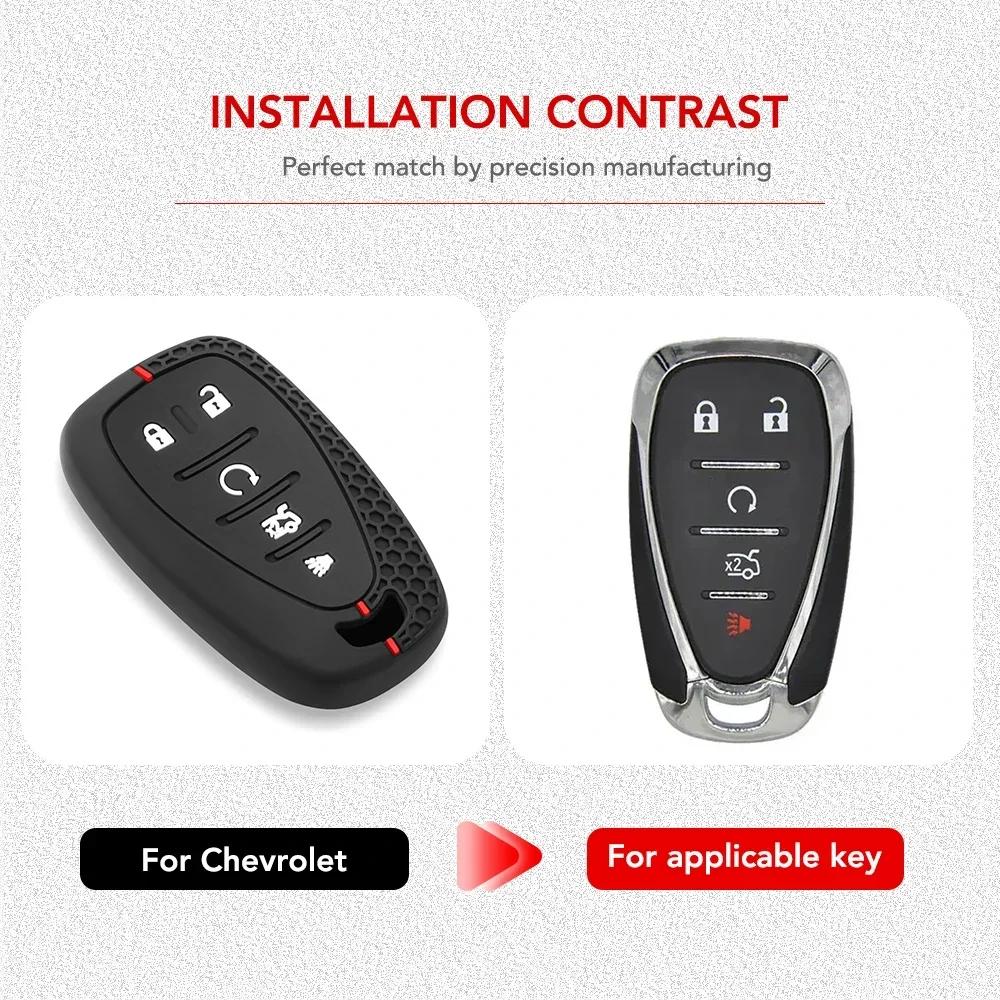 3 5 кнопок силиконовый чехол для автомобильного ключа чехол для Chevrolet Chevy Malibu Camaro Cruze Traverse Spark Equinox Sonic Volt Protect Shell