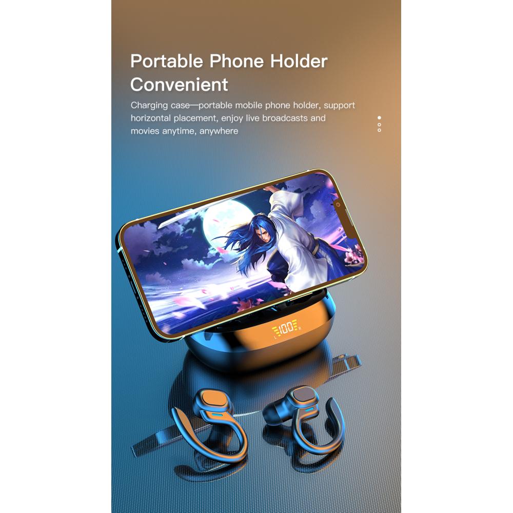 Оригинальные беспроводные наушники Ture Wireless Earbuds Ear Hook Sports HiFI Stereo Waterproof Headset With Mic TWS Headset