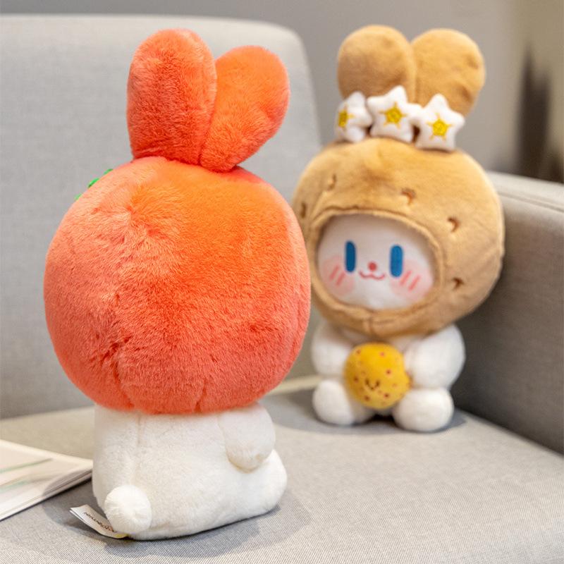 Подвеска в виде овощного кролика, новая милая плюшевая игрушка в виде кролика из картофеля и брокколи, кукла в подарок