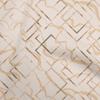Georgette Viscose Beige Fabric Geometric Quilting Supplies Print Sewing Fabric By The Yard 42 Inch