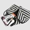 Striped Commuter Drawstring Single Shoulder All-in-one Fashion Women's Knitted Black and White Striped Backpack Women