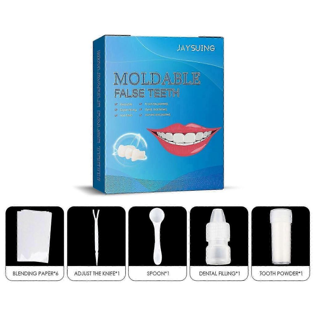 Moldable Dental Fillings & Cavity Repair Kit Easy-to-Use Temporary Tooth Repair, Strong Bonding, Comfortable Fit, Quick 1-Minute Cure, Versatile for