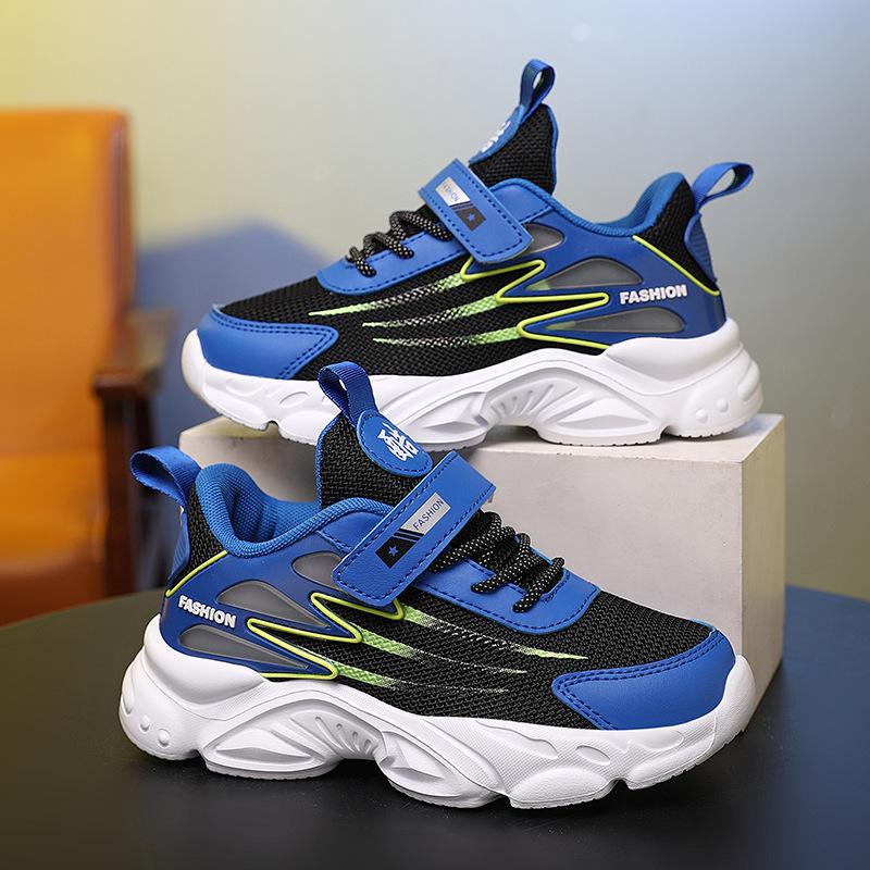2025 New Mesh Breathable Classmates Boys Girls Middle and Older Children Hiking Shoes Lightweight Primary School Running Shoes