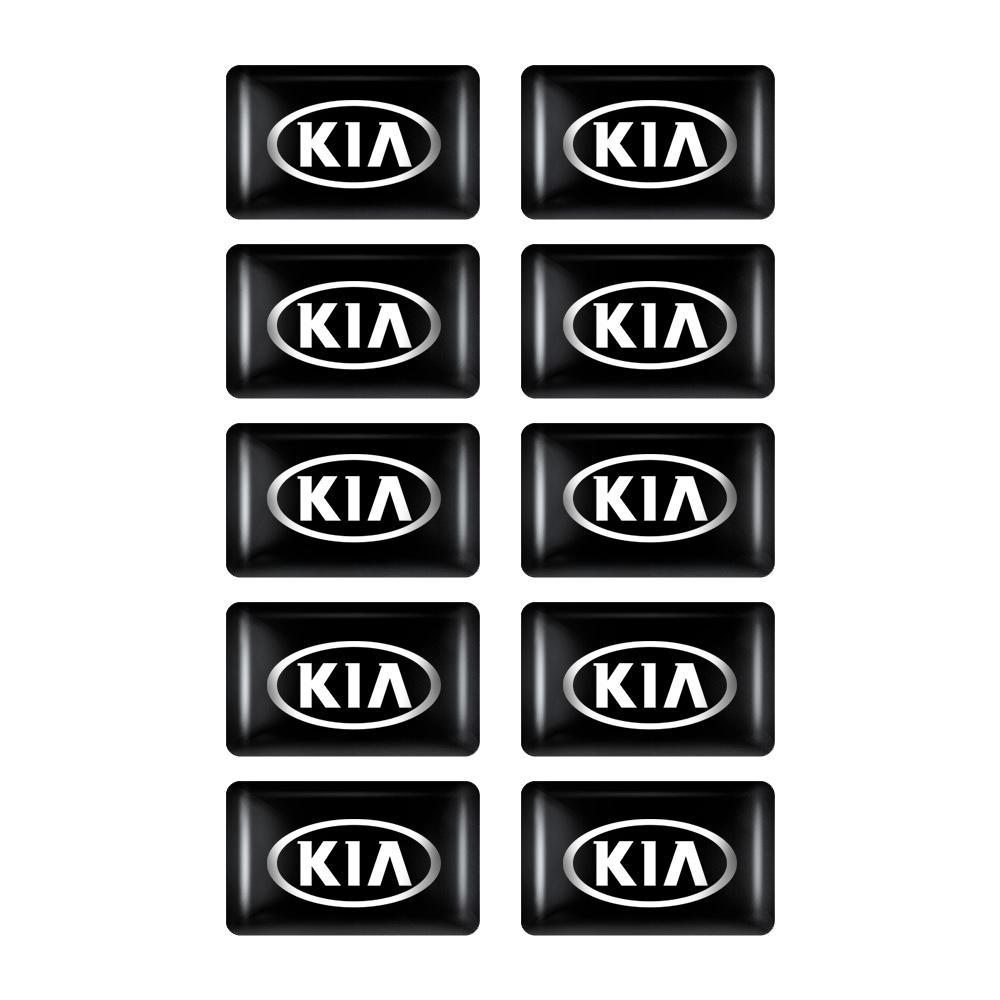 2026 Горячая Наклейка на Автомобиль 10 шт. Стайлинг Автомобиля 3D Эпоксидная Наклейка-Эмблема На Кузов и Внутреннюю Часть Автомобиля Для Kia Sportage 3 Rio K2 Ceed Carnival Picanto