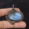 Kyanite Pendant Copper Wire Wrapped Pendant Kyanite Natural Gemstone Jewelry Handmade Pendant Copper Wire Jewelry Designer Pendant For Gift