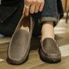 Модные мокасины слипоны для ходьбы дышащие мужские лоферы горячая распродажа кожаные мужские повседневные туфли на мягкой подошве мужская деловая обувь