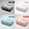 Leak-Proof Stainless Steel Lunch Box with 3 Compartments - Durable, Easy-Clean Bento Container for Students & Office Workers