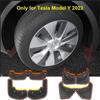 Upgraded ModelY Car Mudflaps for Tesla Model Y 2023 Mud Guard Flaps TPE Rear Front Wheel Splash Mudguard Fender Full Protector
