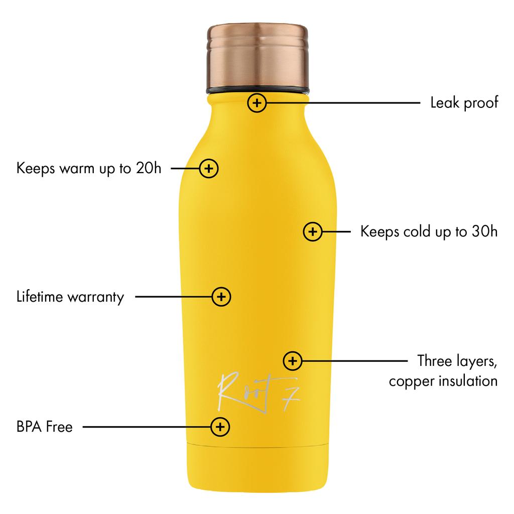 Root7 Onebottle Powder Coated Yellow Root7 Powder Coated Yellow 500