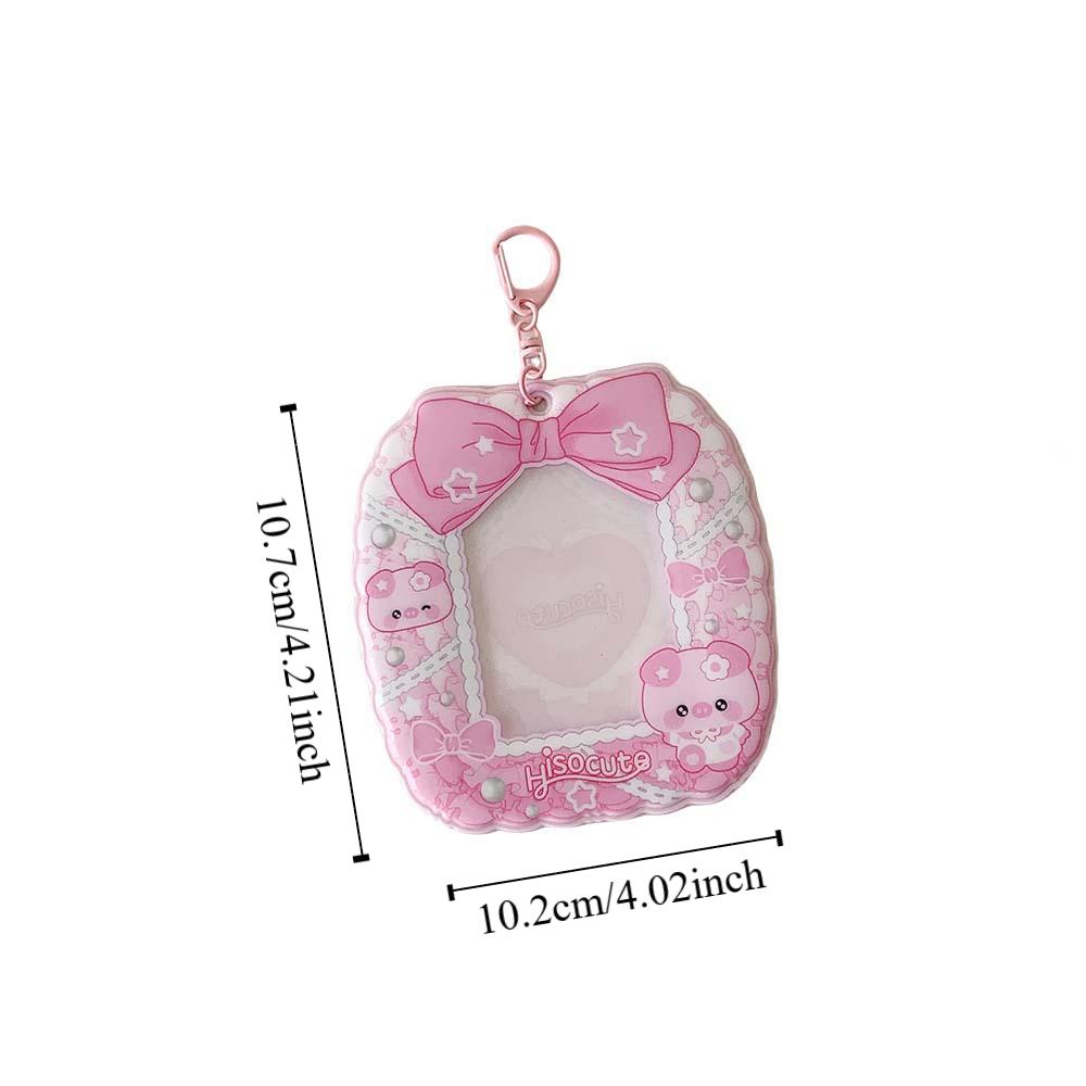 Keychain Pendant ID Photo Photocard Frame Idol Card Display Protector Student Friends