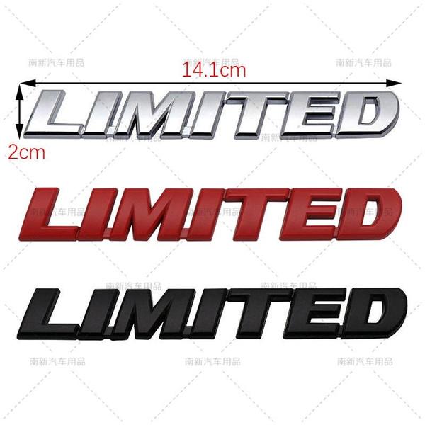 2pcs/lot 3D Metal Toyota LIMITED Car Emblem Auto Badge Rear Trunk NamePlate Stickers Side Fender Decal