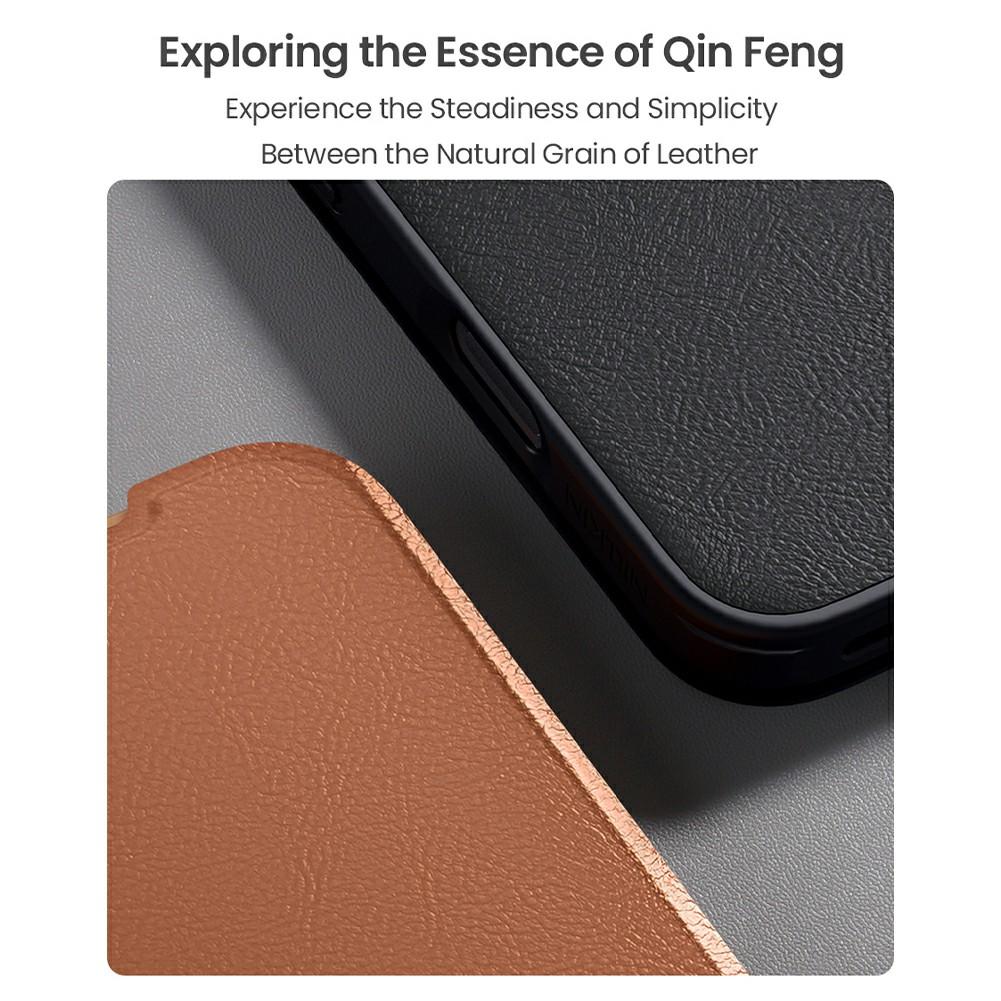 NILLKIN Серия Qin Pro для iPhone 17 Чехол с отделениями для карт Кожаный чехол для телефона