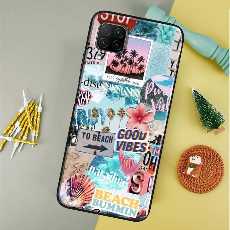 Summer Aesthetic Collage For Huawei P40 P20 P30 Lite P60 Pro Nova 12s 12i 11i 10 9 SE 5T Y91 Y90 Y60 Y70 Y72 Y61 Case