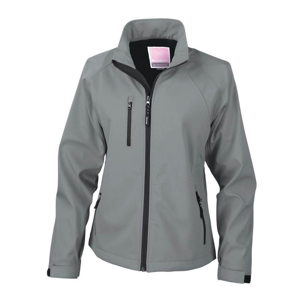 Result Ladies/Womens La Femme® 2 Layer Base Softshell Breathable Wind Resistant Jacket