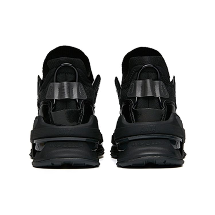 Anta At91 Ткань Синтетическая кожа Амортизирующие Нескользящие Износостойкие Низкие Кроссовки Для Женщин Кроссовки Черные 122148851-2