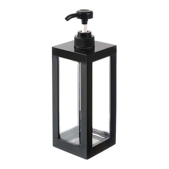 Pressed Lotion Bottles Square Shower Gel Dispensing Bottles Soapshower Gel Empty Storage Bottle for Bathroom