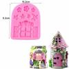 New Creative Styling Handmade Mold Fairy Door Combination Snail Mushroom Sugar Cake Silicone Decoration Accessories Cake Tools