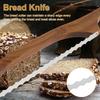 Wooden Bread Bow Knife Serrated Bread Bow Cutter Stainless Steel Sourdough Bread Knife Professional Bread Knife Cutter with