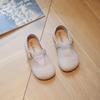Girls Leather Shoes British Style Children Performance Shoes Simple Soft Sole Kids Flats Princess Shoes Solid Color 2024 New