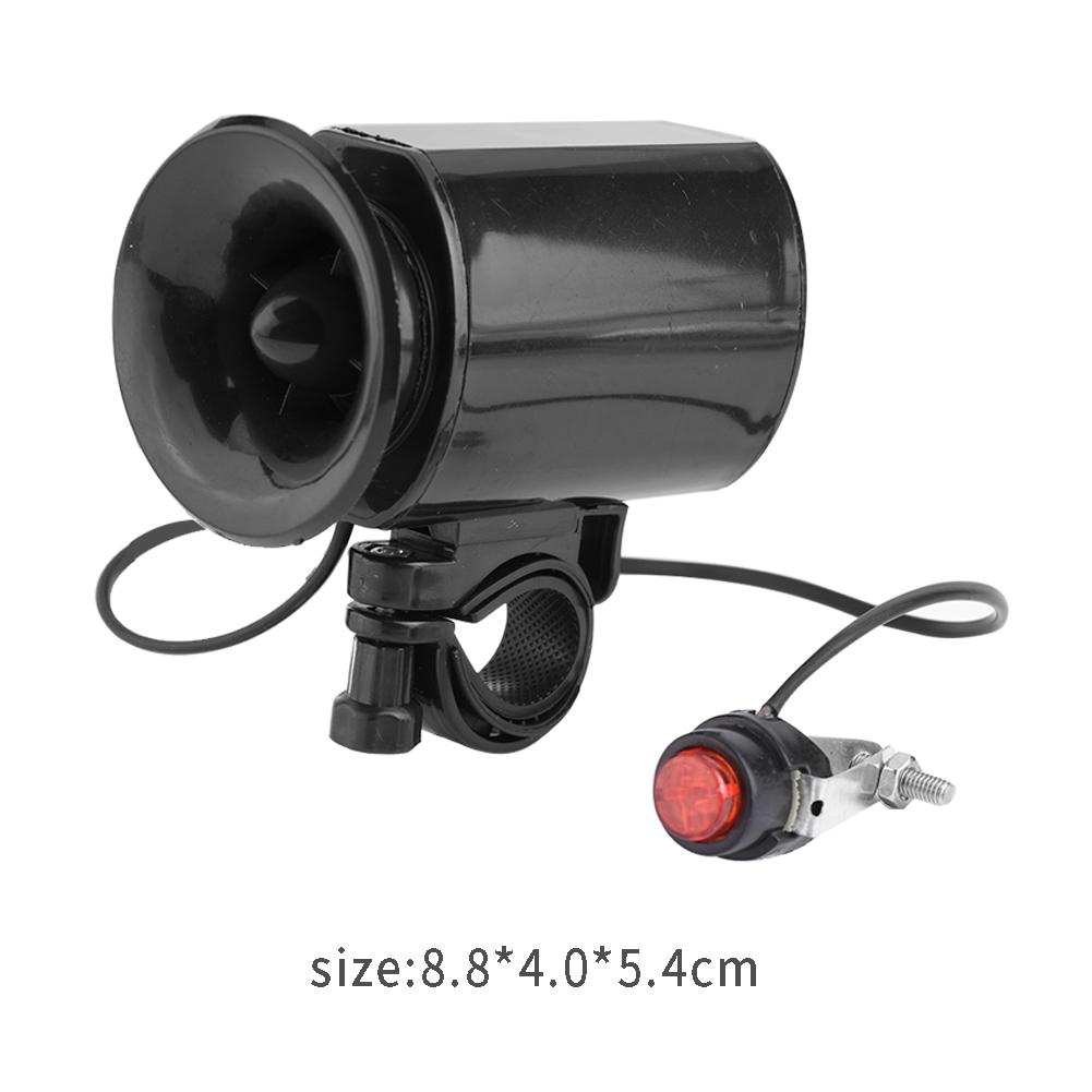 High Quality 6 Sounds Super Loud Electronic Bicycle Bell Horn Ring Alarm