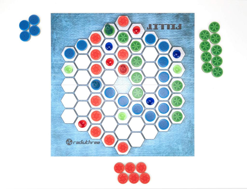 Radius FILLIT Ages Board Game (2-4 Players, 10-20 Minutes, 8+)
