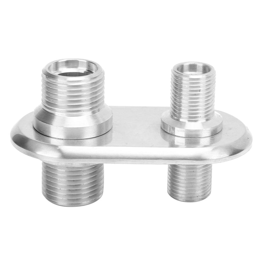 Firewall Bulkhead Heater Bulkhead Car 2‑Port Air Conditioner Bulkhead Connector  Modification Replacement for Hot Rod