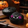 Decompression Toy Halloween Dumpling Squeeze with Steamer Box, Pumpkin Ghost Bat Steamed Kids Stress Relief Bun Sensory for Relief, Party Favors