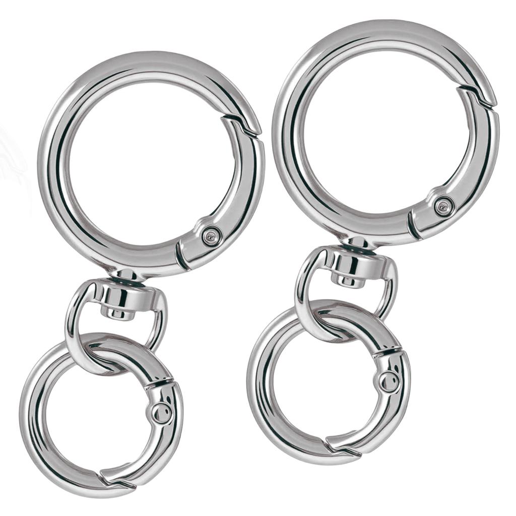 2/5/10 Наборов Круглый Карабин-Защелка Кольца O Поворотный Крючок-Спусковой Крючок Металлические Застежки Брелок для Сумки Шнурки DIY Поделки