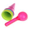 5Pcs Ice Cream Cone Scoop Sets Beach Sand Toys Kids Summer Play Game Gift