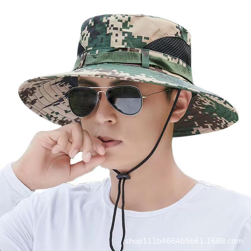 Sun Protection Hat Hat Men's Summer Fishing Hat Sun Protection Sun Hat Breathable Summer Men's Bucket Hat Mountaineering Hat