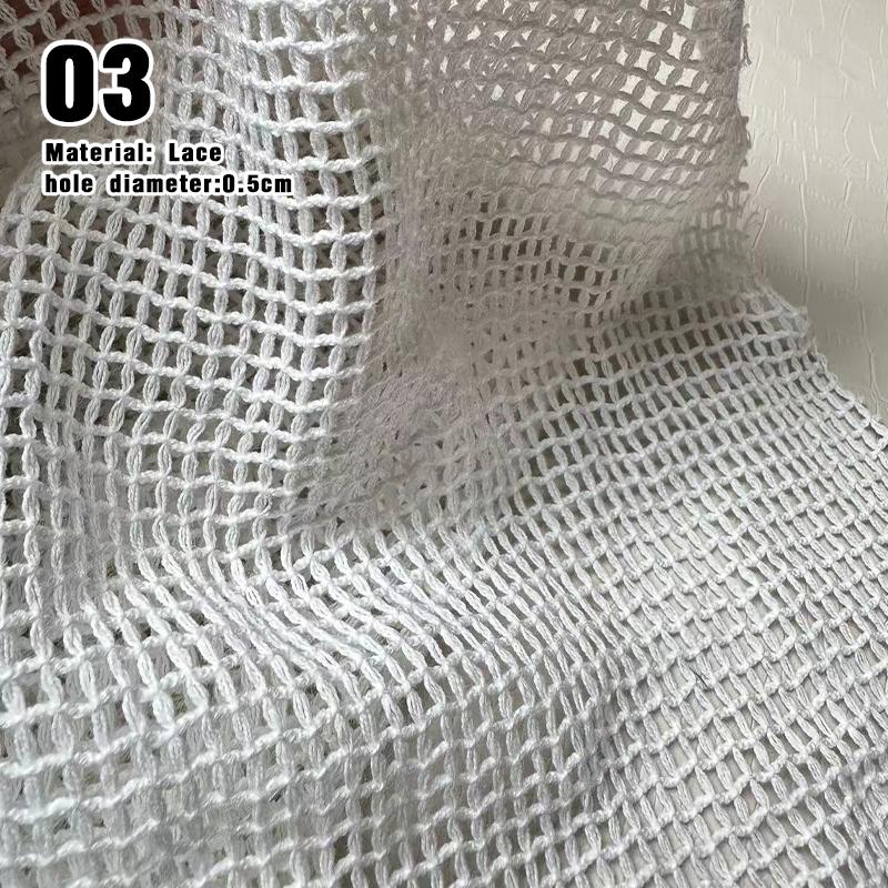 50*150 см Креативная хлопковая сетчатая ткань с пористой текстурой, прозрачное кружево, дизайнерская ткань для шитья одежды, костюмов