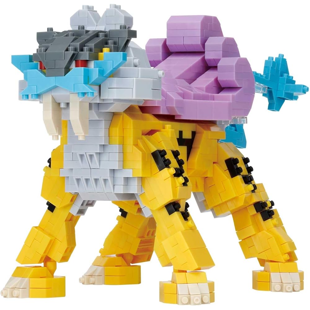Kawada Nano Block Карманный Монстр Райку Deluxe Издание Набор для Сборки 7x28x21см для Возраста 12+