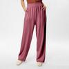 Women's Casual Drawstring Elastic Waist Pants Comfortable Straight Yoga Loose Solid Color Pants
