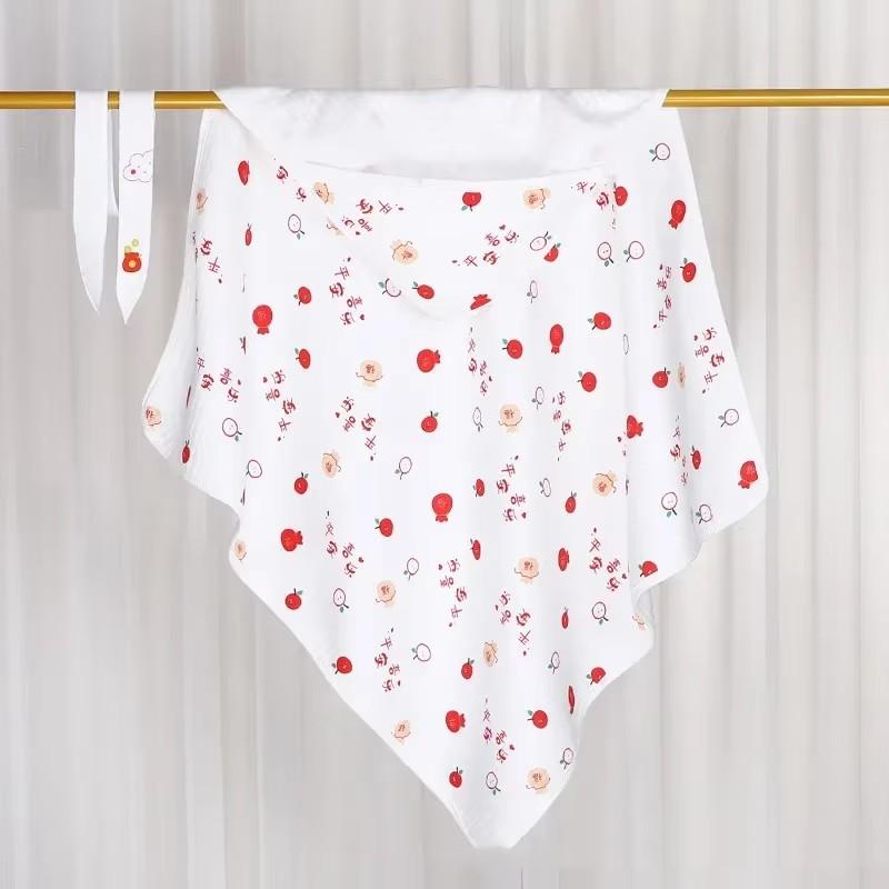 Kawaii Baby Младенческая Хлопковая Безопасная Мягкая Муслиновая Пеленка Одеяло Банное Полотенце Мультяшное Животное Медведь Дракон Подгузник Обертывание Ткань Постельное Белье