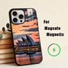 Чехол для телефона Сиднейский оперный театр Для iPhone17,16,15,14,13,12,11 Plus,Pro Магнитный с беспроводной зарядкой Magsafe