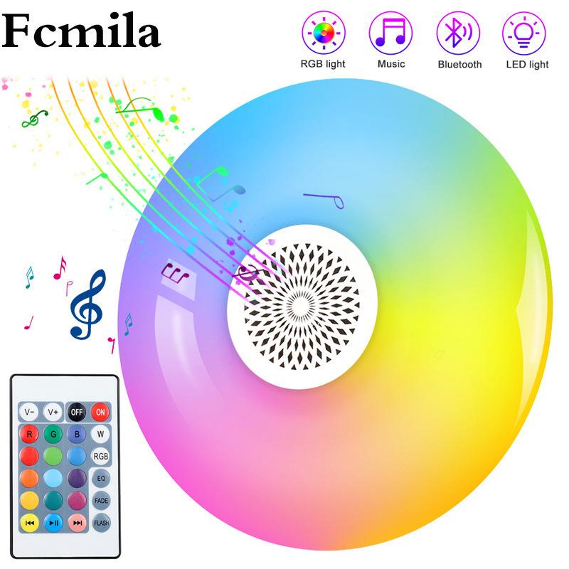 New Colorful Bluetooth Smart UFO Light: LED Music & Remote-Controlled Atmosphere