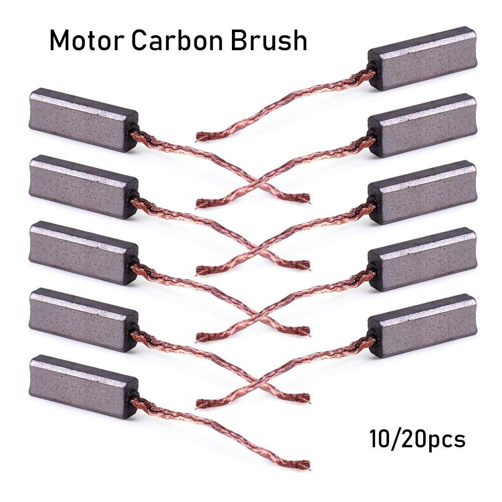 sale 4.5 x 6.5 x 20mm Generic Brush Replacement Electric Motor Carbon Brushes Wire Leads Generator