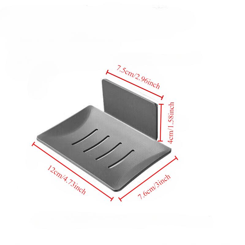Ванная комната нержавеющая сталь Мыльница Беспробивной Настенный Держатель для мыла и губки Органайзер Аксессуары Кухонная мыльница