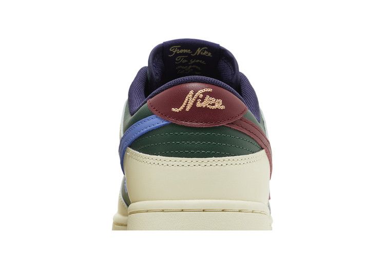 Men's Sneakers Nike Dunk Low Retro From Nike To You Fir Green Fir/Coconut Milk/Melon Tint/Team Red