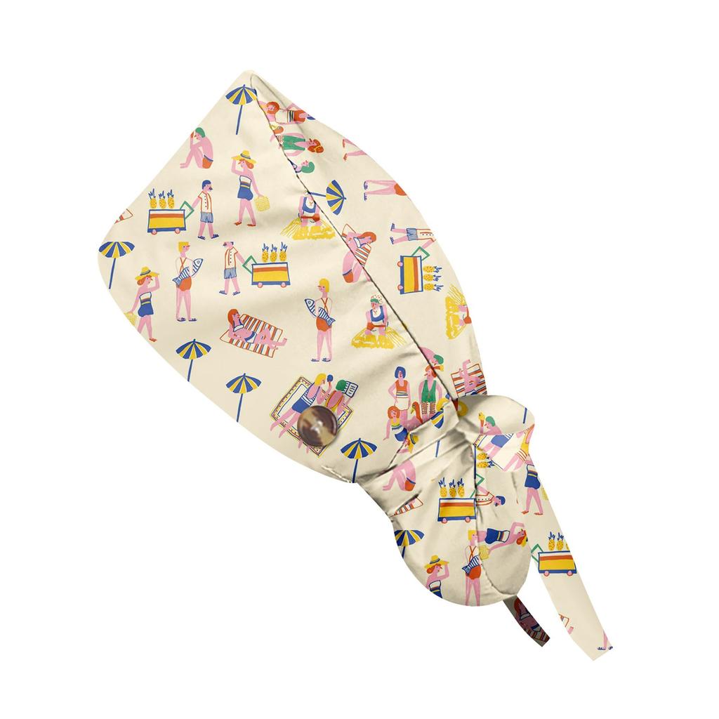 Fashionable Small Animals Print Work Cap, Casual Women's Ponytail Cap, Wash Cap, Baotou Cap