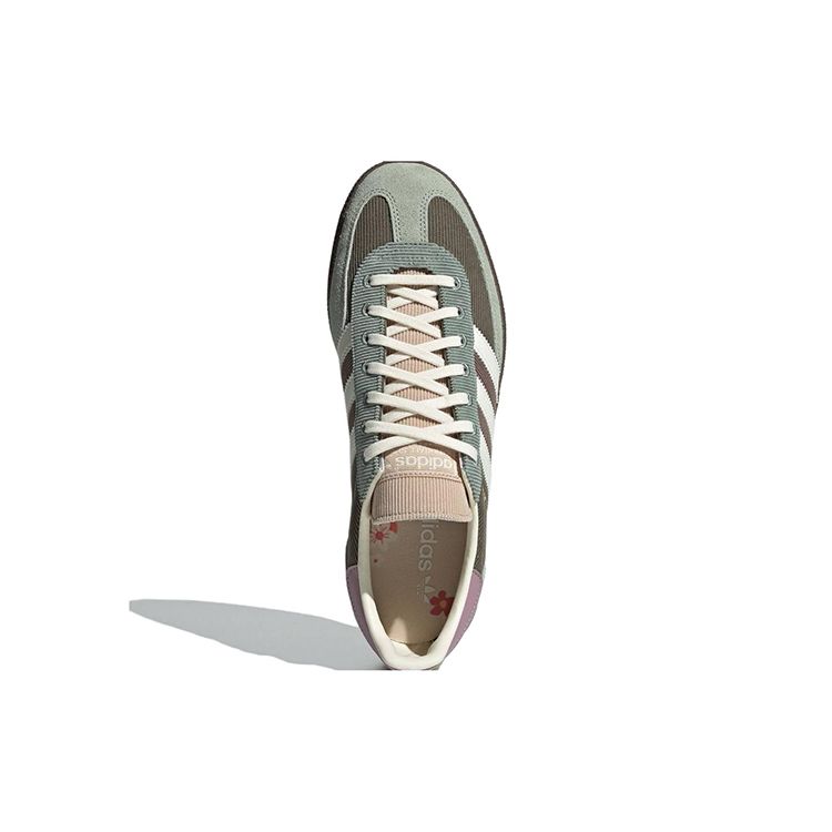 adidas Кроссовки унисекс для гандбола Spezial Silver Green Magic Mauve кремово-белые IH4891