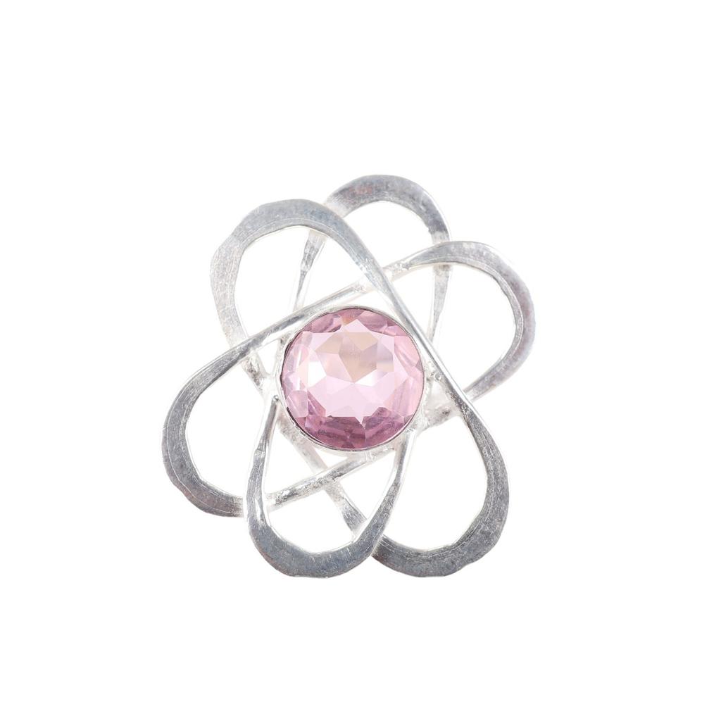 Morganite Gemstone 925 Sterling Silver Jewelry Handcrafted Ring Anniversary Gift RR-21-9