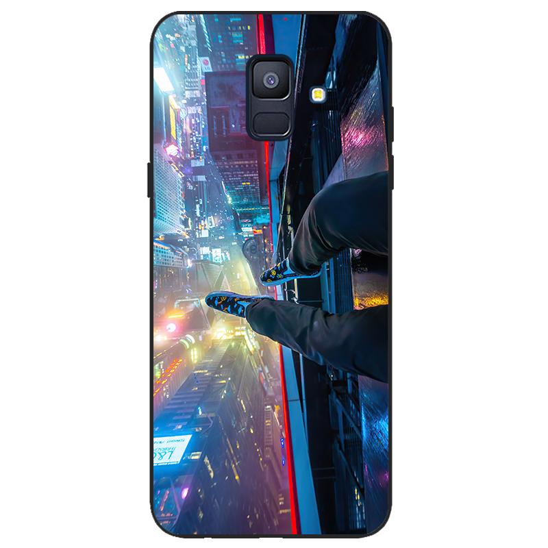 For Samsung Galaxy A6 2018 Silicone Case SIM SM A600 A600F Phone Case Tpu Case Coque Samsung Galaxy A62018 black