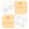 40Pcs Strips Mini Paint Pots Plastic Storage Containers Clear Boxes Leakproof for School Art Painting Supplies