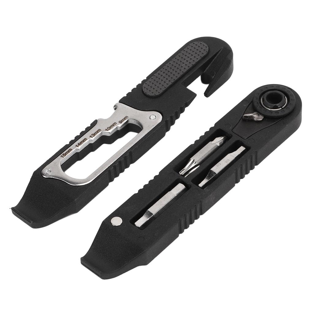 Bike Tire Prying Tool Kit Black Hex Spoke Tyre Lever Ratchet Tool for Bicycle Accessories