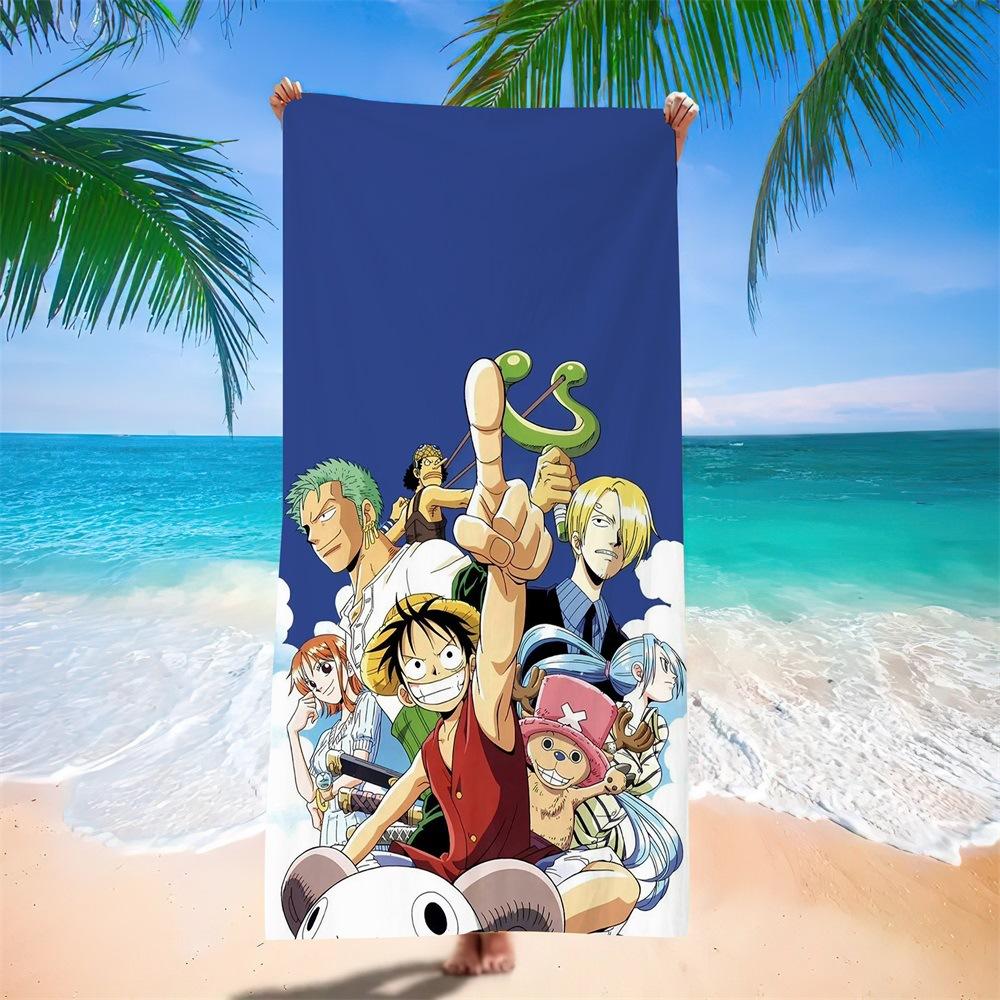 New Anime Character Printed Microfiber Beach Towel Quick Dry Water Absorbent Bath Towel