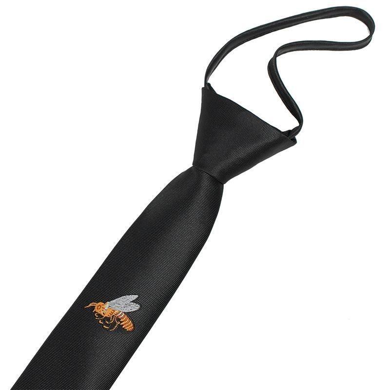 Вышитый галстук с тигром для детей из полосатой шерсти для школы или повседневной носки