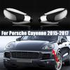 Для Porsche Cayenne 2015 2016 2017 Передняя крышка фары Лампа Крышка фары Оболочка Маска Абажур Стеклянная линза Автоаксессуары