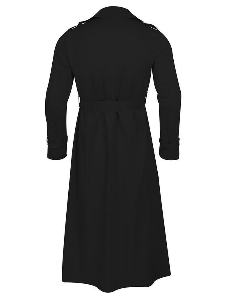 Men's British Street Style Long Trench Coat - Autumn/Spring Hot Seller